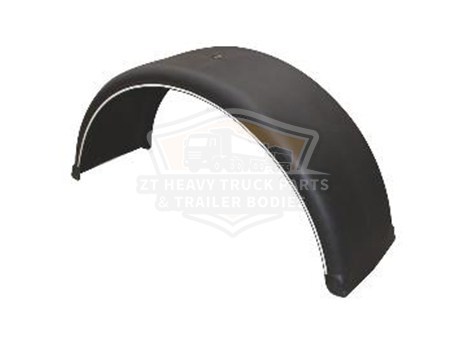 TRAILER SINGLE WHEEL WITH STRIPE FENDER