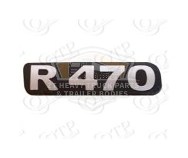 SCANIA LOWER GRILLE BADGE R470